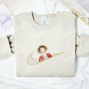Luffy No Face Embroidered Shirt, One Piece Anime Embroidered Hoodie 1 Luffy No Face Embroidered Shirt One Piece Anime Embroidered Hoodie 2