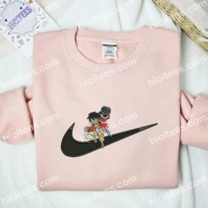 Luffy Giant Punch Embroidered Shirt One Piece Anime Embroidered Hoodie 2