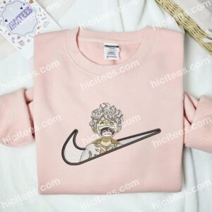 Luffy Gear 5 Laughing Embroidered Shirt, One Piece Anime Embroidered Hoodie 2 Luffy Gear5 Laughing Embroidered Shirt One Piece Anime Embroidered Hoodie 3 2