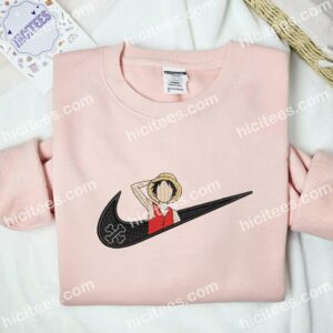 Luffy No Face Embroidered Shirt, One Piece Anime Embroidered Hoodie 2 Luffy No Face Embroidered Shirt One Piece Anime Embroidered Hoodie 3 1