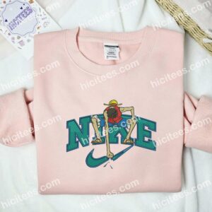 Luffy Punch Down Embroidered Shirt, One Piece Anime Embroidered Hoodie 1 Luffy Punch Down Embroidered Shirt One Piece Anime Embroidered Hoodie 2