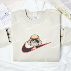 Luffy Upset Embroidered Shirt, One Piece Anime Embroidered Hoodie 1 Luffy Upset Embroidered Shirt One Piece Anime Embroidered Hoodie 2