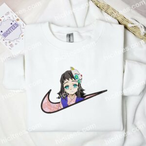 Makomo Embroidered Shirt, Demon Slayer Anime Embroidered Hoodie 1 Makomo Embroidered Shirt Demon Slayer Anime Embroidered Hoodie 2