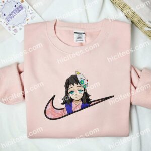 Makomo Embroidered Shirt, Demon Slayer Anime Embroidered Hoodie 2 Makomo Embroidered Shirt Demon Slayer Anime Embroidered Hoodie 3