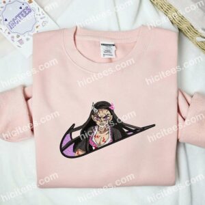 Nezuko Demon Form Embroidered Shirt, Demon Slayer Anime Embroidered Hoodie 2 Nezuko Demon Form Embroidered Shirt Demon Slayer Anime Embroidered Hoodie 3