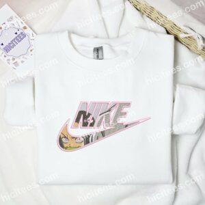 Nezuko Face Embroidered Shirt, Demon Slayer Anime Embroidered Hoodie 1 Nezuko Face Embroidered Shirt Demon Slayer Anime Embroidered Hoodie 2