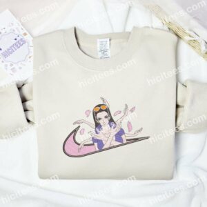 Nico Robin Hana Hana No Mi Embroidered Shirt, One Piece Anime Embroidered Hoodie 2 Nico Robin Hana Hana No Mi Embroidered Shirt One Piece Anime Embroidered Hoodie 1 1