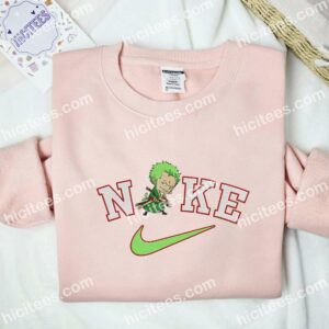 Roronoa Zoro Chibi Embroidered Shirt, One Piece Anime Embroidered Hoodie 1 Roronoa Zoro Chibi Embroidered Shirt One Piece Anime Embroidered Hoodie 2