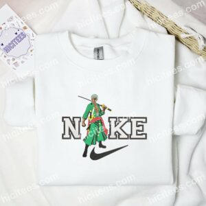 Roronoa Zoro Stand Embroidered Shirt One Piece Anime Embroidered Hoodie 2