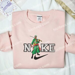 Roronoa Zoro Stand Embroidered Shirt One Piece Anime Embroidered Hoodie 3