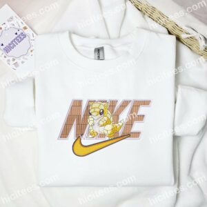 Sandshrew Embroidered Shirt Pokemon Anime Embroidered Hoodie 2