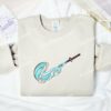Sword And Waves Embroidered Shirt, Demon Slayer Anime Embroidered Hoodie