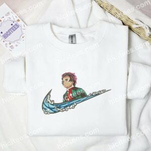 Tanjiro Embroidered Shirt Demon Slayer Anime Embroidered Hoodie 2 1