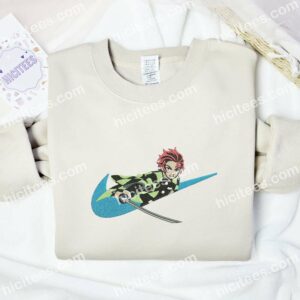 Tanjiro Embroidered Shirt Demon Slayer Anime Embroidered Hoodie 2 3