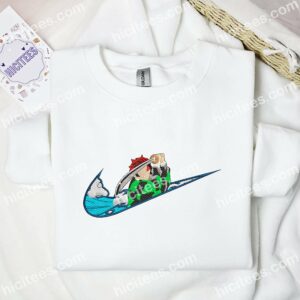 Tanjiro No Face Embroidered Shirt, Demon Slayer Anime Embroidered Hoodie 1 Tanjiro No Face Embroidered Shirt Demon Slayer Anime Embroidered Hoodie 2