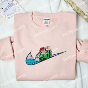 Tanjiro No Face Embroidered Shirt, Demon Slayer Anime Embroidered Hoodie 2 Tanjiro No Face Embroidered Shirt Demon Slayer Anime Embroidered Hoodie 3