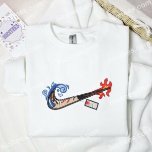 Tanjiro Side Eye Embroidered Shirt, Demon Slayer Anime Embroidered Hoodie 1 Tanjiro Side Eye Embroidered Shirt Demon Slayer Anime Embroidered Hoodie 2
