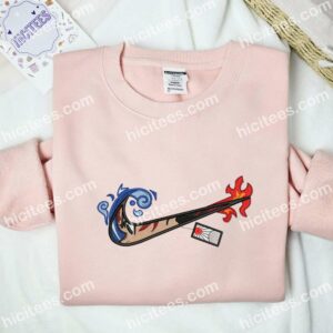 Tanjiro Side Eye Embroidered Shirt, Demon Slayer Anime Embroidered Hoodie 2 Tanjiro Side Eye Embroidered Shirt Demon Slayer Anime Embroidered Hoodie 3