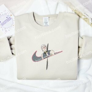 Tengen No Face Embroidered Shirt, Kimetsu No Yaiba Anime Embroidered Hoodie 2 Tengen No Face Embroidered Shirt Kimetsu No Yaiba Anime Embroidered Hoodie 3