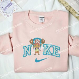 Tony Chopper Embroidered Shirt, One Piece Anime Embroidered Hoodie 2 Tony Chopper Embroidered Shirt One Piece Anime Embroidered Hoodie 3 1