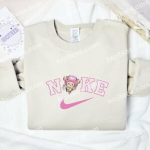Tony Chopper Embroidered Shirt, One Piece Anime Embroidered Hoodie 2 Tony Chopper Embroidered Shirt One Piece Anime Embroidered Hoodie 3 2