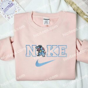 Totodile Embroidered Shirt Pokemon Anime Embroidered Hoodie 3 1