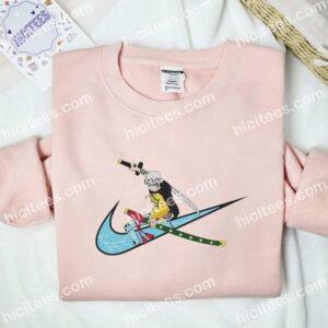 Trafalgar D Water Law Embroidered Shirt, One Piece Anime Embroidered Hoodie 1 Trafalgar D Water Law Embroidered Shirt One Piece Anime Embroidered Hoodie 2