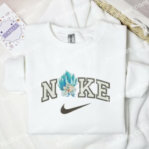 Vegeta Super Saiyan God Embroidered Shirt, Dragon Ball Anime Embroidered Hoodie 1 Vegeta Super Saiyan God Embroidered Shirt Dragon Ball Anime Embroidered Hoodie 2 2