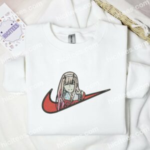 ZeroTwo Smile Waifu Embroidered Shirt, Genshin Impact Game Embroidered Hoodie 2 ZeroTwo Smile Waifu Embroidered Shirt Genshin Impact Game Embroidered Hoodie 3