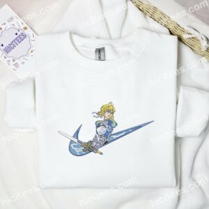 Artoria Pendragon Embroidered Shirt Fate Anime Embroidered Hoodie 2