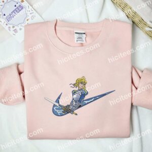 Artoria Pendragon Embroidered Shirt Fate Anime Embroidered Hoodie 3