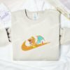 Charizard Fight Mode Embroidered Shirt, Pokemon Anime Embroidered Hoodie