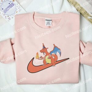 Charizard Embroidered Shirt, Pokemon Anime Embroidered Hoodie 2 Charizard Embroidered Shirt Pokemon Anime Embroidered Hoodie 3