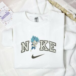 Cute Vegeta Super Saiyan God Embroidered Shirt, Dragon Ball Anime Embroidered Hoodie 1 Cute Vegeta Super Saiyan God Embroidered Shirt Dragon Ball Anime Embroidered Hoodie