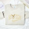 Eevee Embroidered Shirt, Pokemon Anime Embroidered Hoodie