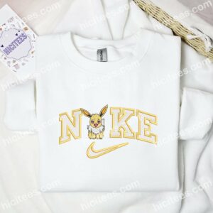 Eevee Embroidered Shirt, Pokemon Anime Embroidered Hoodie 2 Eevee Embroidered Shirt Pokemon Anime Embroidered Hoodie 3 1