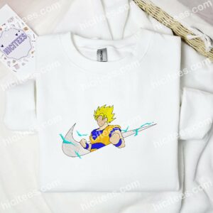 Goku Power No Face Embroidered Shirt, Dragon Ball Anime Embroidered Hoodie 1 Goku Power No Face Embroidered Shirt Dragon Ball Anime Embroidered Hoodie 2