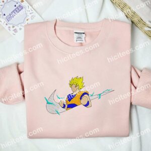 Goku Power No Face Embroidered Shirt, Dragon Ball Anime Embroidered Hoodie 2 Goku Power No Face Embroidered Shirt Dragon Ball Anime Embroidered Hoodie 3