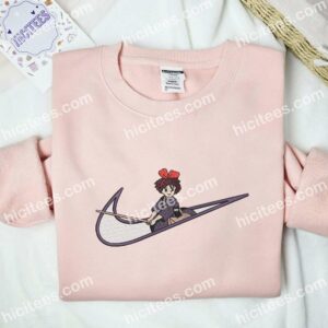 Kiki's Delivery Service Embroidered Shirt, Ghibli Anime Embroidered Hoodie 1 Kikis Delivery Service Embroidered Shirt Ghibli Anime Embroidered Hoodie 2