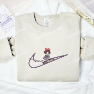 Kiki's Delivery Service Embroidered Shirt, Ghibli Anime Embroidered Hoodie 2 Kikis Delivery Service Embroidered Shirt Ghibli Anime Embroidered Hoodie 3