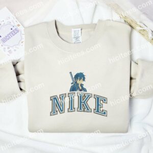 Kirito Kirigaya Kazuto Embroidered Shirt, Sword Art Online Anime Embroidered Hoodie 2 Kirito Kirigaya Kazuto Embroidered Shirt Sword Art Online Anime Embroidered Hoodie 3