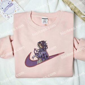Kokushibo Embroidered Shirt, Kimetsu No Yaiba Anime Embroidered Hoodie 2 Kokushibo Embroidered Shirt Kimetsu No Yaiba Anime Embroidered Hoodie 3