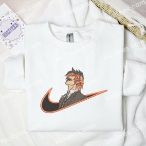 Light Yagami Laughing Embroidered Shirt Death Note Anime Embroidered Hoodie 2