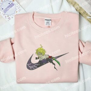 Meliodas Fight Embroidered Shirt, The Seven Deadly Sins Anime Embroidered Hoodie 1 Meliodas Fight Embroidered Shirt The Seven Deadly Sins Anime Embroidered Hoodie 1