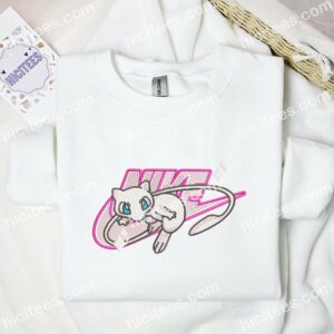 Mewtwo Embroidered Shirt, Pokemon Anime Embroidered Hoodie 1 Mewtwo Embroidered Shirt Pokemon Anime Embroidered Hoodie 2