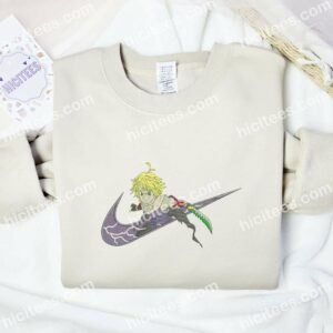 Meliodas Fight Embroidered Shirt, The Seven Deadly Sins Anime Embroidered Hoodie 2 Meliodas Fight Embroidered Shirt The Seven Deadly Sins Anime Embroidered Hoodie 1 1