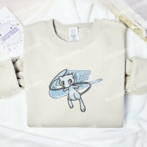 Mew Embroidered Shirt, Pokemon Anime Embroidered Hoodie 2 Mew Embroidered Shirt Pokemon Anime Embroidered Hoodie 3