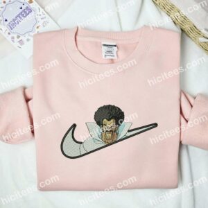 Mr Satan Embroidered Shirt, Dragon Ball Anime Embroidered Hoodie 1 Mr Satan Embroidered Shirt Dragon Ball Anime Embroidered Hoodie 2