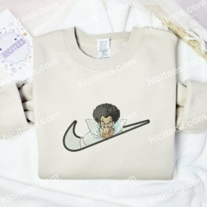 Mr Satan Embroidered Shirt, Dragon Ball Anime Embroidered Hoodie 2 Mr Satan Embroidered Shirt Dragon Ball Anime Embroidered Hoodie 3