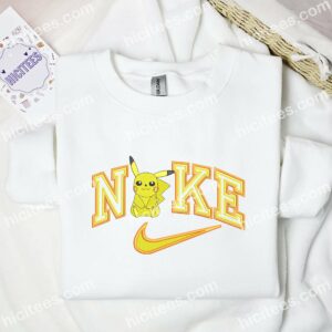 Pikachu Embroidered Shirt Pokemon Anime Embroidered Hoodie 2
